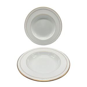 White Scapes Noritake 4061 Lockleigh Soup Bowl Set of 2